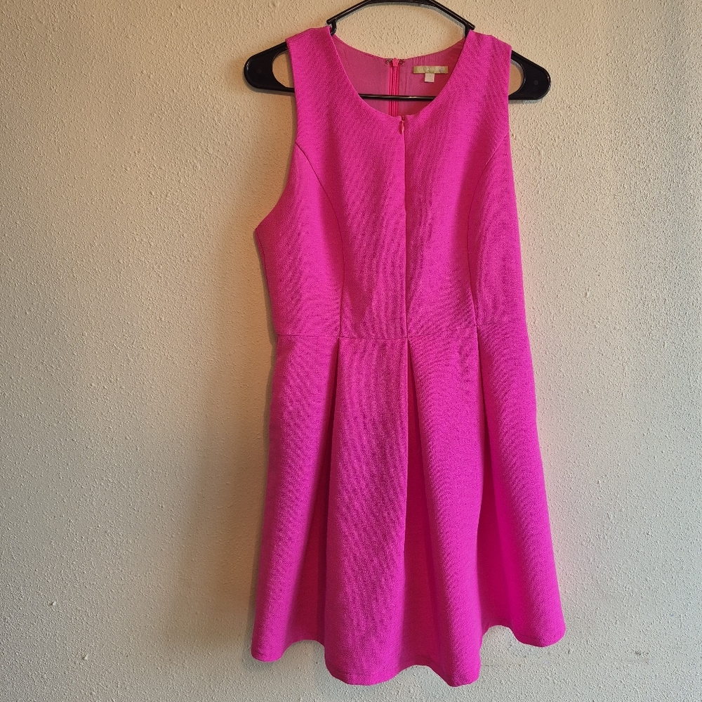 Gianni Bini Hot Pink Midi Dress Size Medium